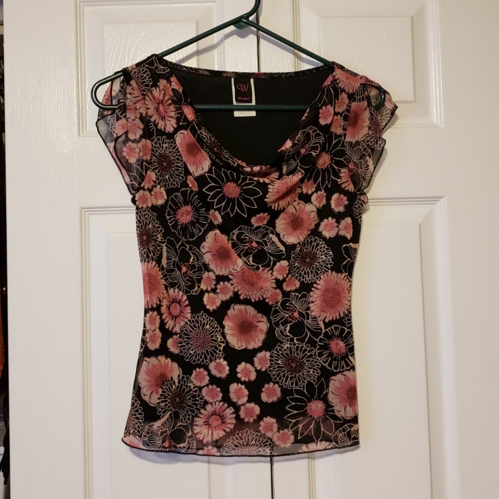 Wrapper floral blouse